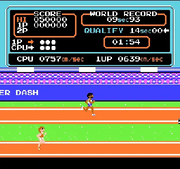 Track & Field (USA) screen shot game playing